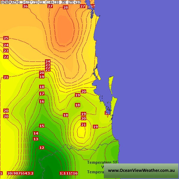 OceanViewWeather Australia Weather Charts GFS Forecast Charts