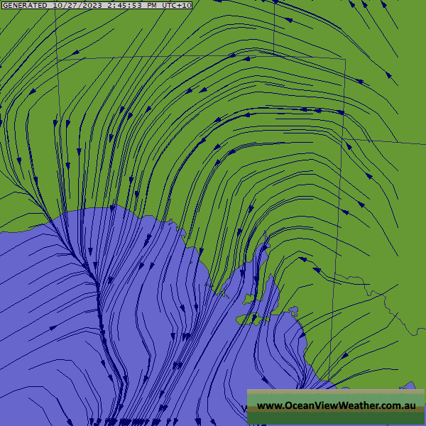 OceanViewWeather South Australia Wind Direction GFS Forecast Charts
